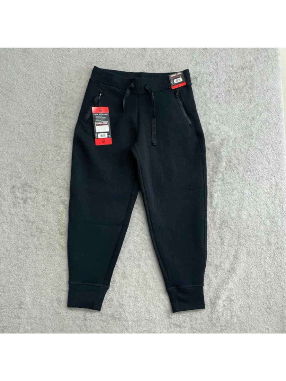 NWT Kirkland Signature Women's M Black Active Jogger Scuba Pants P0639 - Picture 4 of 13